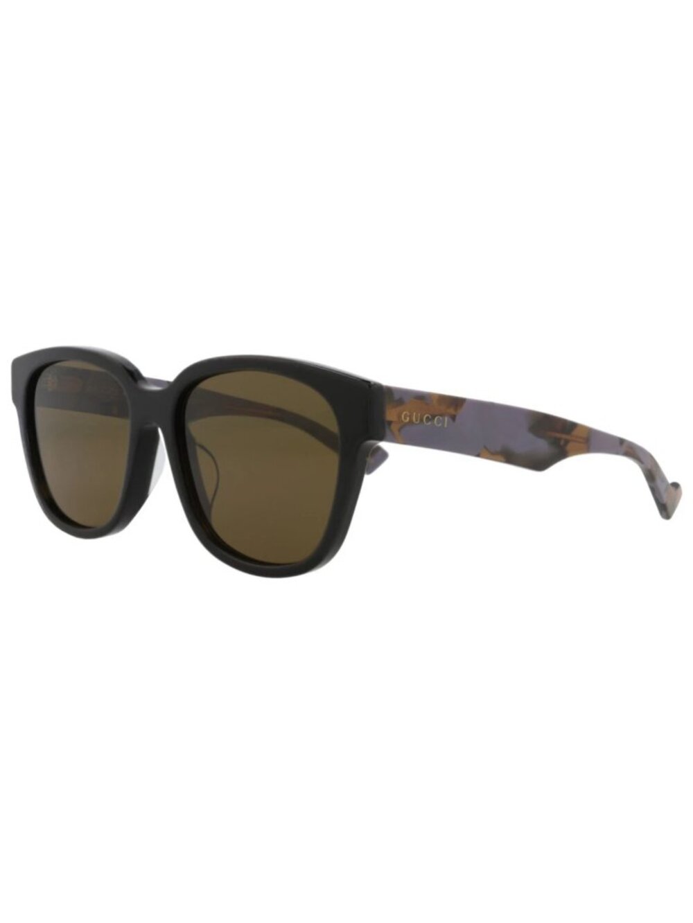 New Gucci Women's Sunglasses Square Rectangle Recycled Acetate Frame Mens Black